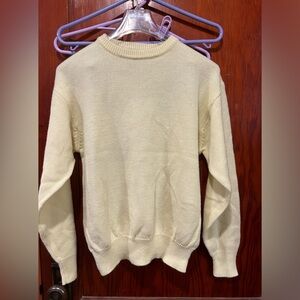 Vintage pastel yellow sweater